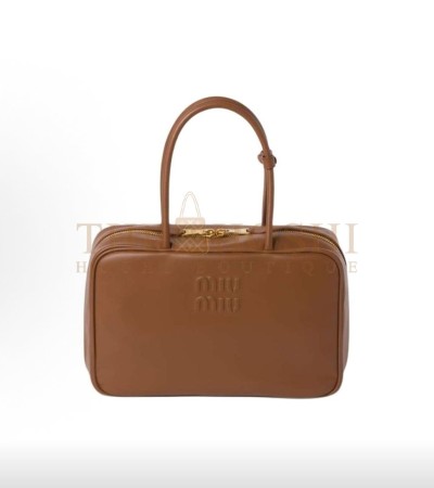 MIU MIU BEAU HANDBAG BROWN SIZE 34*10*23CM MASTER QUALITY