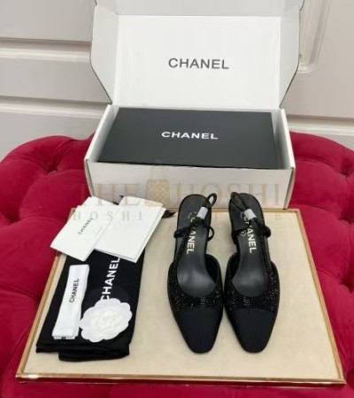 CHANEL CLASSIC BALLET FLATS WOMEN'S HEELS BLACK LAMBSKIN LEATHER SIZE 35-42 MASTER QUALITY - 35